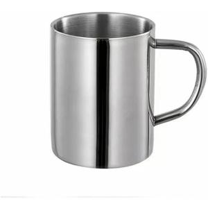 300ml/10oz Stainless Steel Double Wall Insulated Coffee Mug with Handle, Unbreakable, Perfect for Home, Travel, and Camping