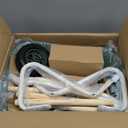 ROBOTIME Kids Wheelbarrow with Gardening Set  Metal Wheelbarrow Toddler Outdoor Play Toy with Garden Tools, Watering Can & Plant Labels, Pretend Play Yard Equipment for Boys and Girls (Green)