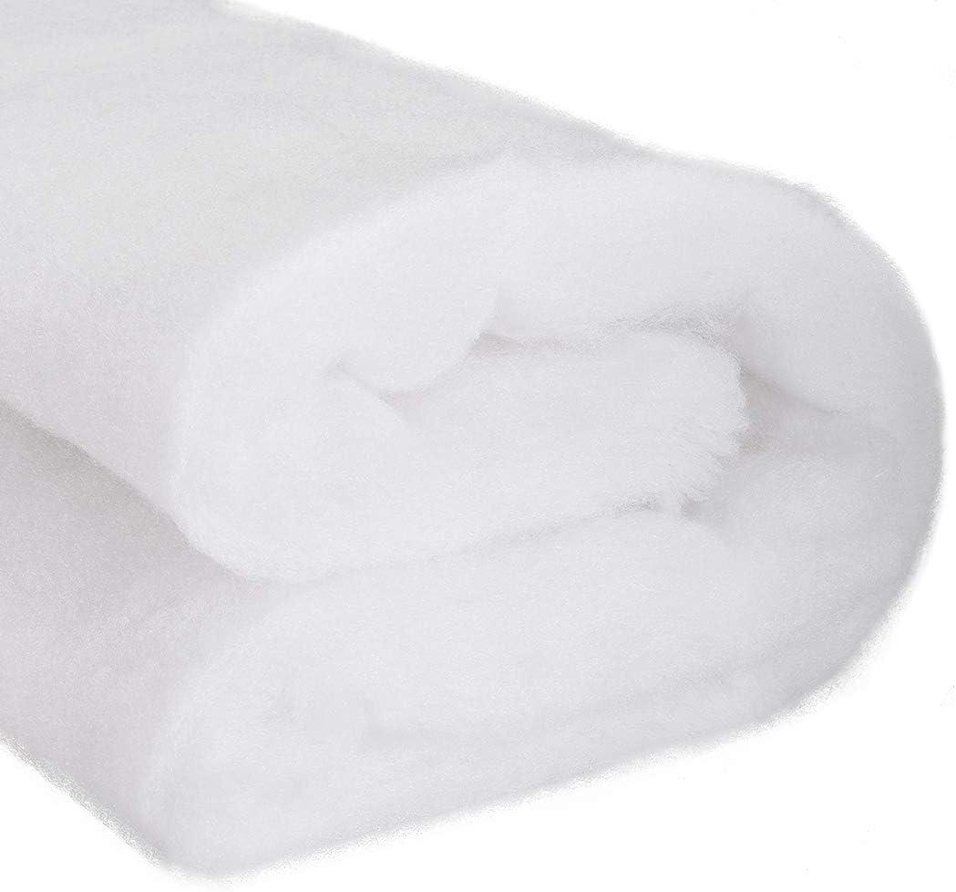 uxcell Speaker Sound-Absorbing Cotton Polyester Fiber Interior Insulation DIY HiFi Replacement 62x100cm White