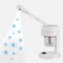 Facial Steamer, Portable Nano Ionic Face Steamer with LCD Screen, Extendable 360 Rotating Arm, Rotatable Nozzle, Hot Mist Function for Personal Care at Home or Salon