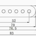 Guyker 3Pcs Single Coil Guitar Pickup Covers (52mm Pole Spacing), Copper Hollow Out Spider Web Style Pickup Mounting Ring Set Guitar Accessories Replacement Part(PS007, Bronze)