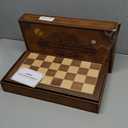 AMEROUS Magnetic Wooden Chess and Checkers Game Set, 15 Inches (2 in 1) Chess Board Games, 2 Extra Queens - Gift Package - Game Pieces Storage Slots, Beginner Chess Set for Kids, Adults