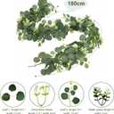 Faux Eucalyptus Garland Plant,Wedding Floral Swag,4Pack Artificial Vines Leaves Greenery Garland for Wedding Backdrop Arch Wall Decor,6 Feet/pcs UV Protected Indoor Outdoo