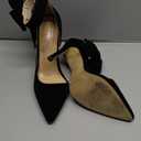MAIERNISI JESSI Women's Pointy Toe High Heel Stiletto Big Bowknot Pumps Black 7.5