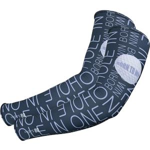 SANDIAN, Cooling Arm Sleeves, Cooling Fabric, UPF 50 Protection, Breathable, One Size Fits, for Men Women, Golf Theme, Size: L