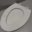 Bemis 1500EC 390 Lift-Off Wood Elongated Toilet Seat, Cotton White (Pack of 1)
