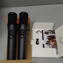 JBL PartyBox Wireless Mic - 2X Digital Wireless Microphones, Rechargeable Battery (20hrs - 700mAh), Clear Voice, Crisp Sound, Stable 2.4GHz Connection, Compatible with All PartyBox Speakers (Black)