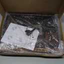 Vinyl Record Storage, Rustic Record Holder,Record Crates for Vinyl, Pine Wood & Metal Record Box for Display, 60-Record Capacity LP Album Organizer