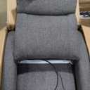 SageNest Recliner Chair – Compact Modern Cloth Recliner with Lumbar Support (Grey)