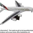 1:160 Scale A380 Model for Collection, Static Display Plane Model with Resin Stand,Suitable for Business Gifts, 18.11*20.07*7.48