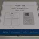 NUTRI FIT Scale for Body Weight and Fat Percentage, Digital Bathroom Smart Bluetooth Scale LED Display, 15 Body Composition Analyzer Baby Weight BMl Health Monitor Sync with App 400lbs - Black