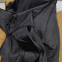 Black Linen Curtains 84 inches Long 2 Panels for Bedroom Back Tab Light Filtering Privacy Sheer Black Curtains Muslin Look Modern Farmhouse Cotton Textured Gauze Curtain for Living Room 2 Panel Set