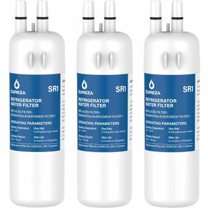 Refrigerator Water Filter Compatible with Everydrop Filter 1, EDR1RXD1, W10295370A, WHR1RXD1, P8RFWB2L, W10295370, EDR1RXD1B, P4RFWB, Kenmore 46-9081, 46-9930, 3Pack