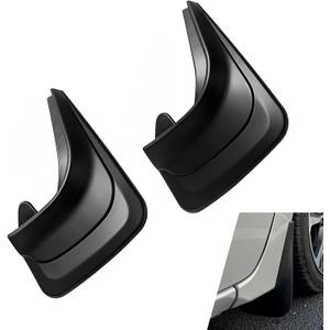 2 PCS Car Mud Flaps, Splash-Proof Mud Splash Guards Tire Protector, Front and Rear Mudguard Replacement, Universal for Most SUVs (Black# M)