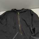 Tankaneo Womens Denim Bomber Jacket Lightweight Zip Up Short Jean Jacket Fall Casual Shacket Outerwear (X-Large, Black)