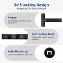 100PCS Nylon Universal Cable Tie Buckle Zip Ties - Heavy Duty Self-Locking Cable Tie Buckles Clips for Car Auto Bumper Fender Repairs, Multipurpose Plastic Fasteners for Automotive Use