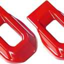 Hood Lock Latches Cover Decor Trim, Exterior Hood Latch Lock Catch Brackets Cover Trim, Compatible with Jeep 2018-2022 Wrangler JL JLU, 2020-2021 Gladiator JT - Red