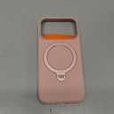 TORRAS Q3 Silicone 360 Spin for iPhone 17 Pro Case with Stand, Fit for MagSafe, Magnetic Ring Kickstand with Camera Control, Liquid Silicone Rubber Soft Phone Case for iPhone 17 Pro 6.3'', Bliss Pink