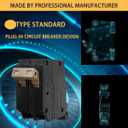 40 Amp 2-Pole Circuit Breaker, 3/4-Inch Plug-in Type Molded Case Circuit Breaker, Compatible with OEM Load Centers, 10KA 120/240V, Thermal Magnetic Protection, Genuine OEM