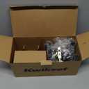 Kwikset Casey Interior Passage Door Handle 4 Pack, Lever for Closet and Hallway Doors, Reversible Non-Locking Handle Lever, Matte Black, with Microban Protection