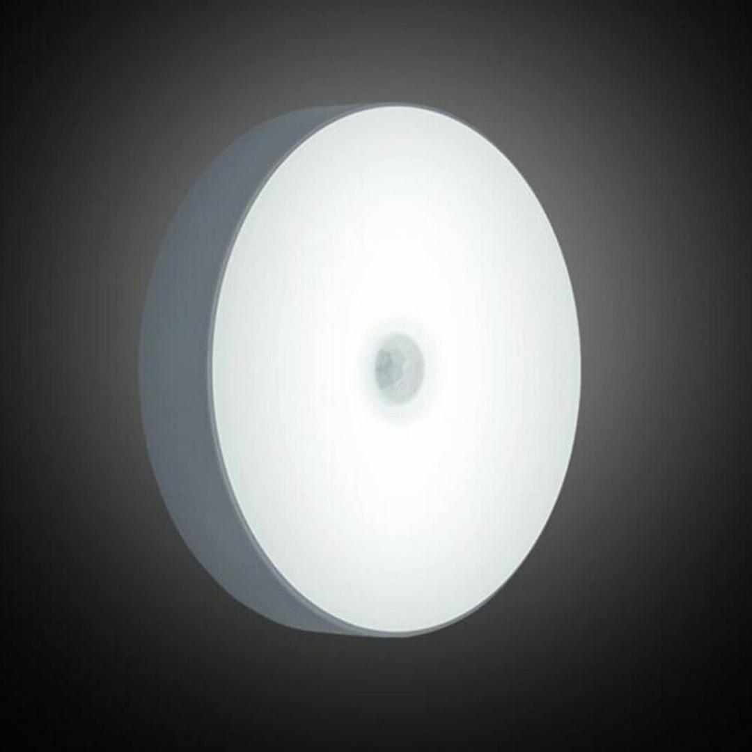 CONFIAR Rechargeable USB Motion Sensor Night Light Smart Motion Detection LED Closet Cabinet Lights Emergency Recharging Lights for Bedroom Kitchen Hallways Bathroom Making Atmosphere (Cool White)