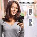 Fiyart Designed for Samsung Galaxy Note 20 Case with Phone Stand Holder Cute Love Hearts Protective Camera Protection Cover with Wrist Strap for Women Girls for Galaxy Note 20 6.7"-Black