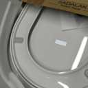 Soft Close Quick Release Toilet Seat Elongated- Heavy Duty Adjustable Stainless Hinges, D/U Shape Toilet Seats Cover for Easy Cleaning & Simple Top Fixing - White Toilet Lid