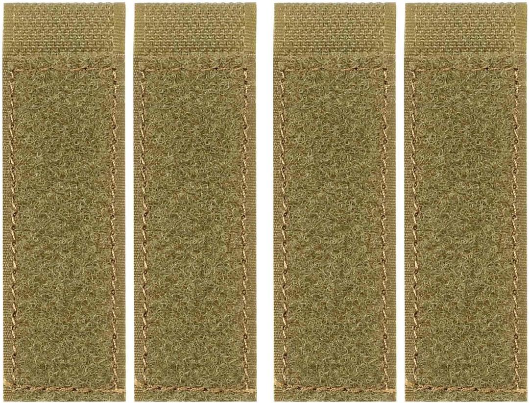 Molle Patch Panel Straps, Molle Straps Attaching Tactical Patch, Molle Hook and Loop Panel Straps 3″×1″for 3-inch High Patch(4 Pack)