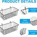 4 Pcs Rabbit Hay Feeder, Heavy Duty Metal Rabbit Hay Rack with Hooks Small Animal Cage Accessories Bunny Hay Feeder Holder Pet Grass Rack for Guinea Pig Chinchillas
