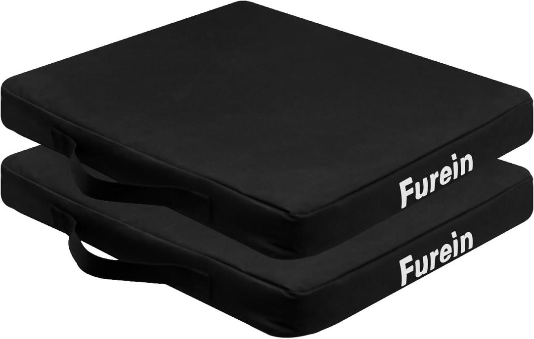 Stadium Seat Cushion 2 Pack,Bleacher Seat Cushion,Soft & Extra Thick Bleacher Cushion,Portable and Extra Thick Stadium Cushion,Bleacher Cushion for Any Outdoor Events Use (Black)