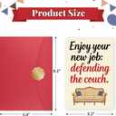 4 x Funny Retirement Card for Men Women, Humor Retiring Card Gift for Coworker, Colleague, Family, Friend., 5.3 x 8 in