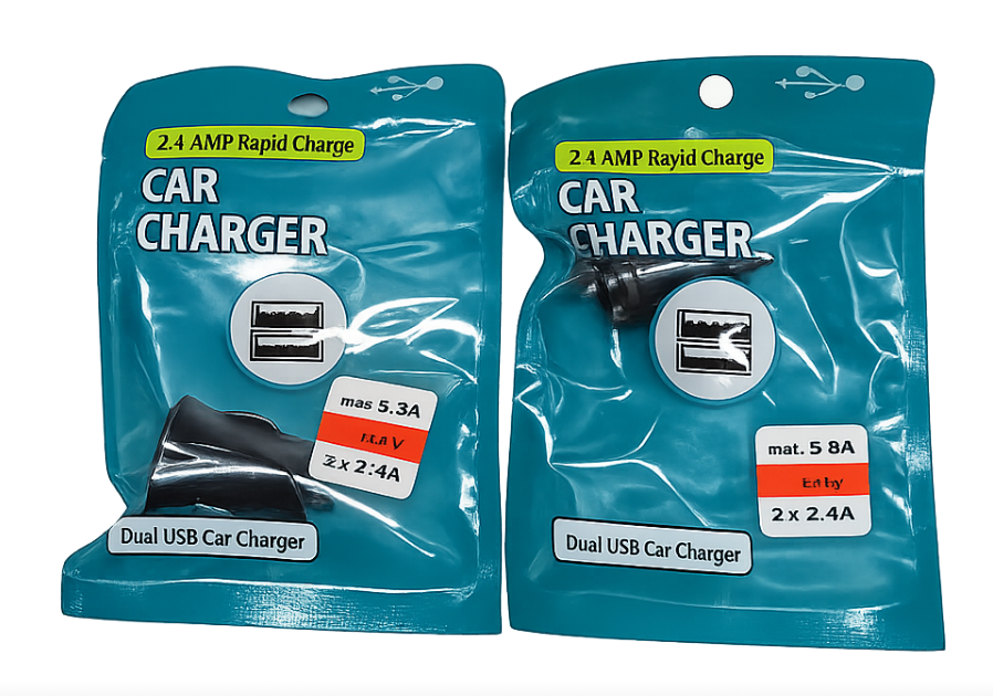 2.4AMP Rapid Charge Car Charger 2Pcs