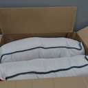 Sorra Home Indoor/Outdoor Sunbrella Lumbar Pillow Set, Pumice, 12 in x 24 in