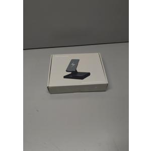 DOSS Cell Phone Stand with Bluetooth Speaker, 15W Wireless Charger and Anti-Slip Base,4-in-1 Function, 8H Playtime, Adjustable Holder, Compatible with Tablet (medium)