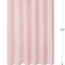 AmazerBath Blush Pink Shower Curtain Fabric, Waffle Shower Curtain Heavy Duty 240GSM, Hotel Quality Bathroom Shower Curtains, 72 x 72 Inches