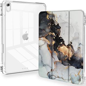 Feams Slim Case for iPad Air 11-inch M3 2025 / M2 2024, iPad Air 5th Generation 2022 / iPad Air 4th Generation 2020 10.9 Inch Case Clear Back with Pencil Holder & Auto Sleep, Marble