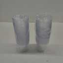 9 oz Clear Plastic Cups, 100 Pack Disposable Fancy Cup for Wedding, Cocktail Cups 9 Ounce, Bulk Clear Plastic Tumblers for Iced Coffee, Cold Beverage