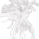 Beistle White Metallic Plastic Wrapped Balloon Weights For Birthday Parties, Weddings, Anniversaries, Table Décor, Celebrating With You Since 1900, 5.5" x 2.5", 5 Piece