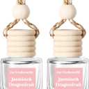 HoogaLife Car Air Freshener Diffuser 2 Pack Hanging Jasmine Dragonfruit Car Air Freshener for Women 45+ Days Long Lasting Fragrance Made in USA (B68)