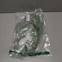 6Pcs Glitter Christmas Magnolia Flowers 9.5 Inch Large Artificial Poinsettia Flower Ornament for Christmas Tree Wreath Garland Wedding Holiday Party New Year Decoration (Green)