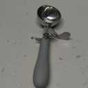 4 OZ Scoop, #8 Disher, Large Ice Cream Scoop with Trigger, Muffin Scoop, Large Cookie Scoops for Baking, Grey Handle, With Trigger for Portion Control