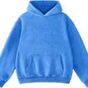 Mens Hoodies Pullover Hooded Sweatshirt Washed Hoodie Oversized Heavyweight Streetwear Cotton Sweatshirt 3