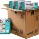 Bambo Nature Hypoallergenic Baby Diapers, Eco-Labeled Diapers, Enhanced Leakage Protection, Totally Chlorine-Free, Skin Friendly, and Super Absorbent - Size 4 (180 Count)