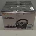 PXN V9 Steering Wheel for PC, PS4, Xbox, Switch - Universal Usb Sim Racing Wheel, APP, 270/900 Adjustable, 3 Pedals & Shifter Full Bundle(Black)