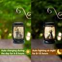Cat Dog Solar Lanterns, Outdoor Solar Lights, Cat Lamp, Dog Lamp, Garden Decor, Patio Decor, Gifts for Cat Lovers, Gifts for Dog Lovers, Cat Memorials, Dog Memorials, Cat Dog Gifts, Gifts for Girl