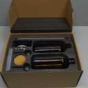 [Luxury] Kitchen Soap Dispenser Set - 16OZ Amber Glass Bottle, Stainless Steel Pump, Instant Dry Tray, Waterproof Labels, Non-Slip Silicone Pad, and Dish Brush | Upgrade for Your Kitchen and Bathroom