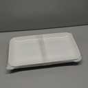 Porcelain Like Large Serving Platters and Trays Set of 3 for Party,16x9inch Unbreakable Large Serving Platters, White Serving Dishes for Snacks Fruit Cookies Dessert Reusable Tray Food Christmas