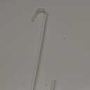 Sattiyrch 12" Wreath Hanger for Front Door, Steel Over The Door Hanger Hook, Wreath Door Hanger (White, 1)