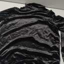 Allegra K Women's Turtleneck Velvet Top Long Sleeve Work Shirts Basic Velour Blouse Size L