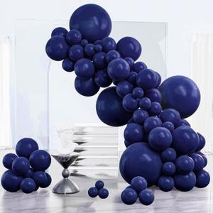 PartyWoo Navy Blue Balloons 152pcs Different Sizes of 18 12 10 5 Inch Dark Blue Balloon Arch Kit Garland for Graduation Wedding Sports Baby Shower Birthday Bachelorette Party Decorations Blue-Z90